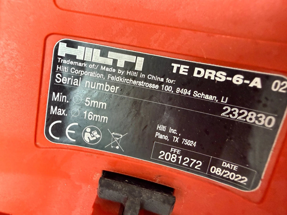 Hilti TE 6-A22 mit Hilti TE DRS-6-A Bohrhammer/Kombihammer Ohne Akku/Ladegerät