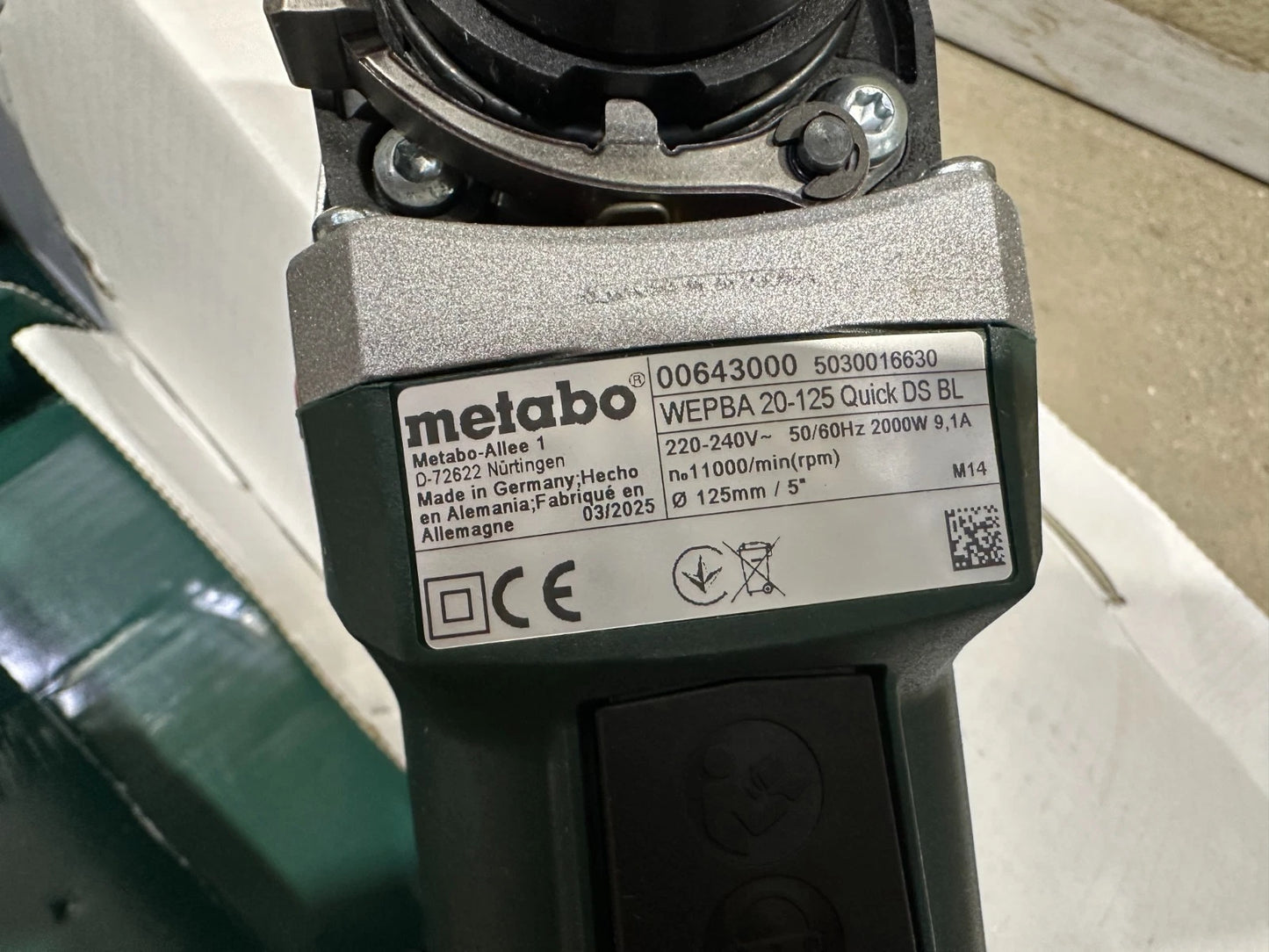 Metabo WEPBA 20-125 QUICK DS BL Winkelschleifer Nr.31