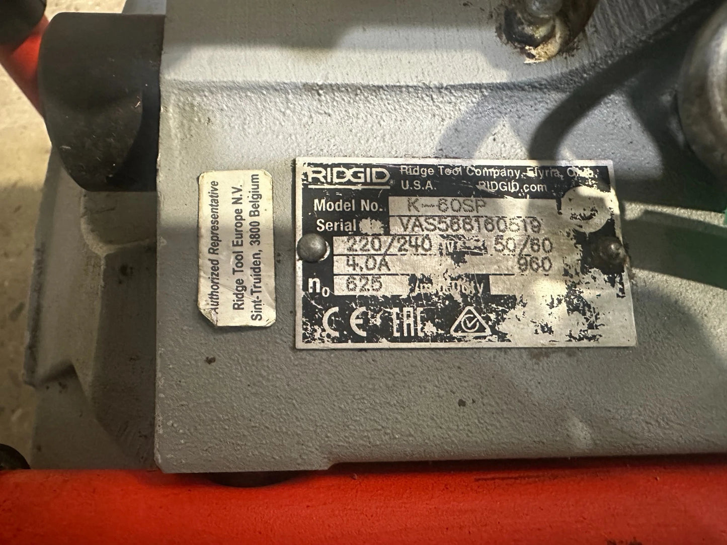 Ridgid K60SP Rohrreinigungsmaschine mit 22 mm Spirale