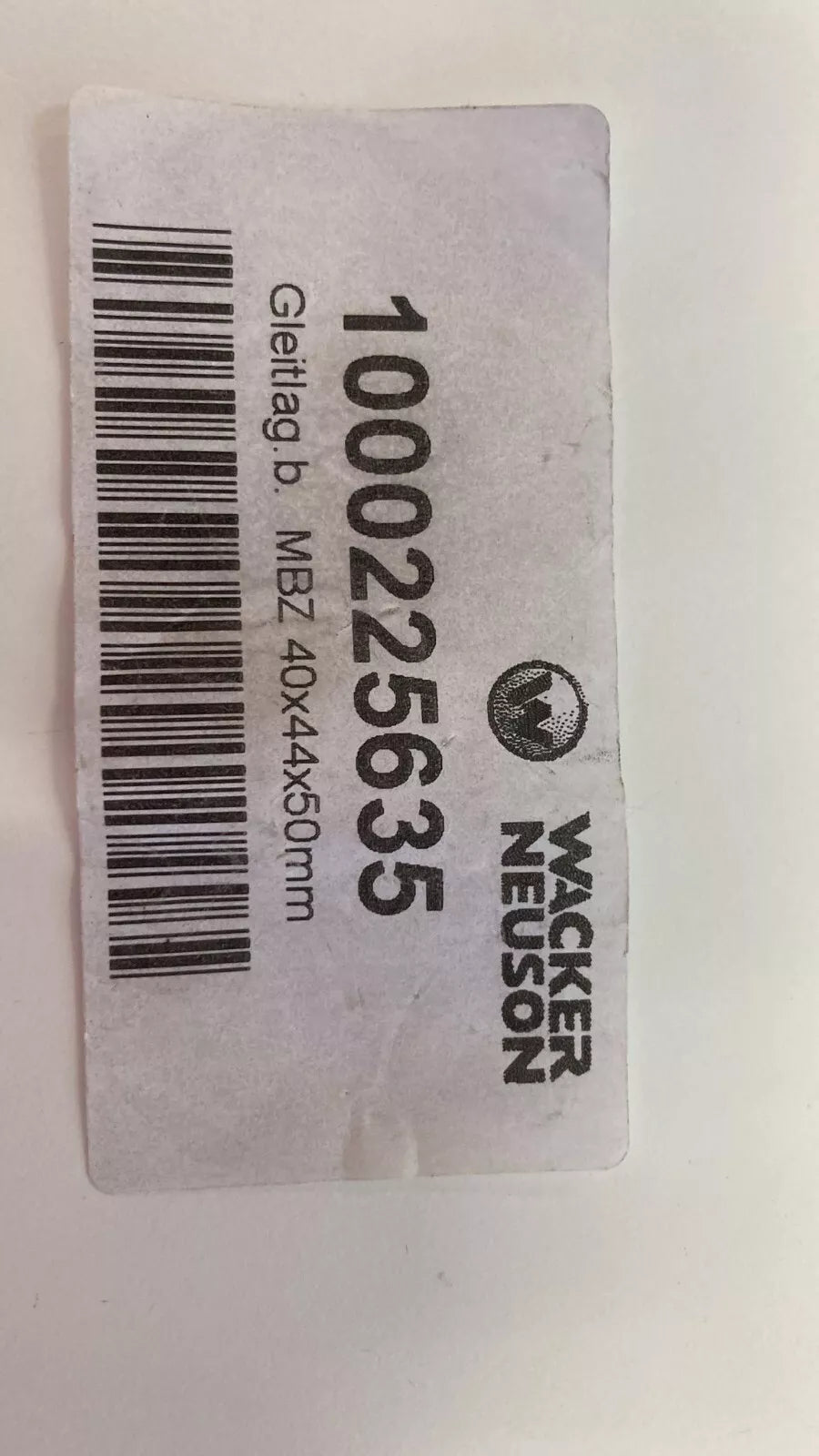 1x Original Wacker GLEITLAG.B. MBZ 40x44x50mm Bronze Gleitlager Gleitlagerbuchse