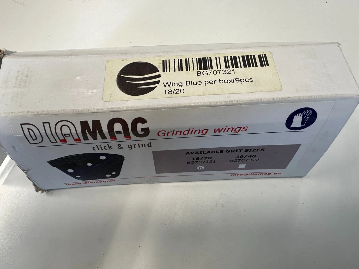 DIAMAG Wing Bleu 9 x diamond segments 18/20 grit