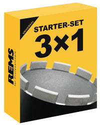 REMS Diamantbohrer-Starterset 62-82-132 mm