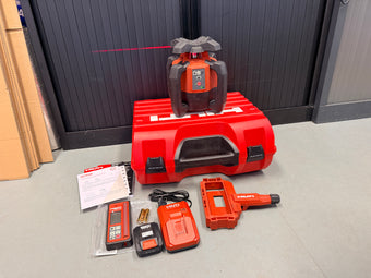 compare product Hilti PR 30-HVS bouwlaser met PRA30 afstandsbediening/ontvanger en PR83 houder H5