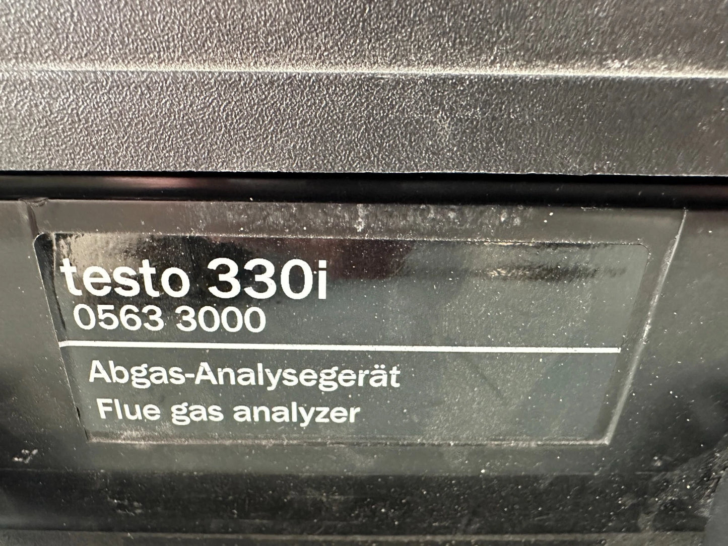Abgasanalysegerät TESTO 330i modularer Sonde Testo 0600 9781 Wartung bis 08/25