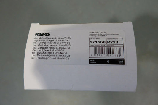 Rems Schnellladegerät Li-Ion/Ni-Cd 571560 R220 NEU INKL 21% MWST