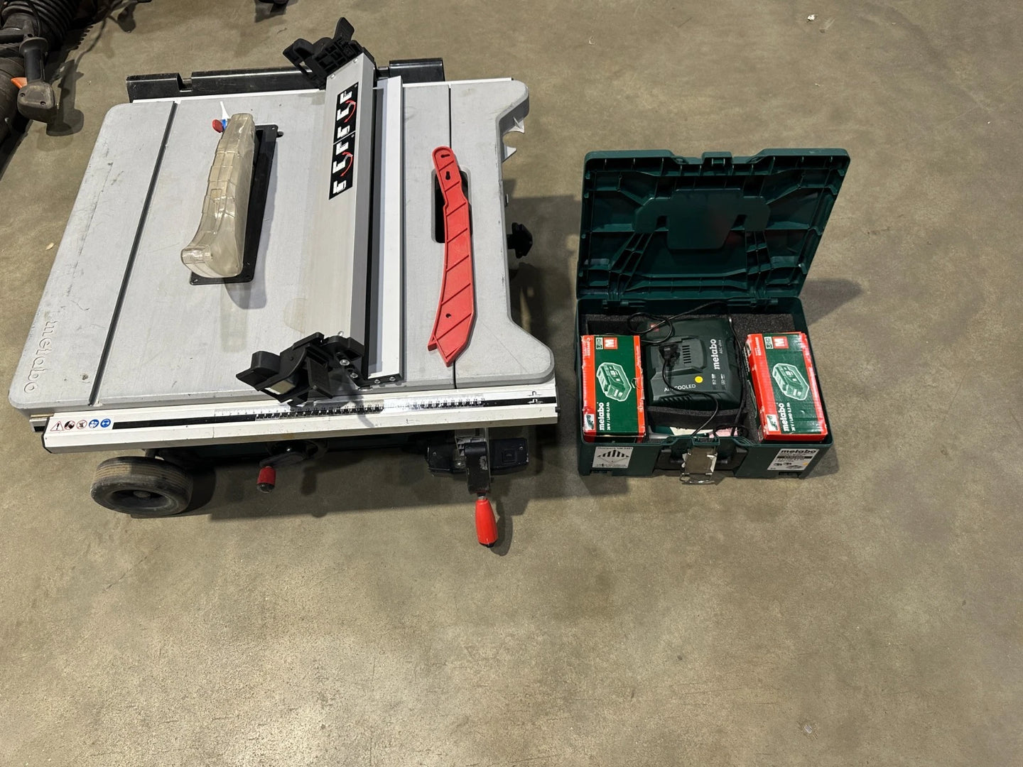 Metabo TS 36 LTX BL254 Akku-Tischkreissäge  mit Untergestell 2xAkku/Ladegr Nr.72
