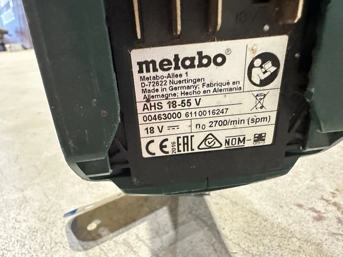 Metabo AHS 18-55 V Akku-Heckenschere 55cm Nr.124 4007430243058
