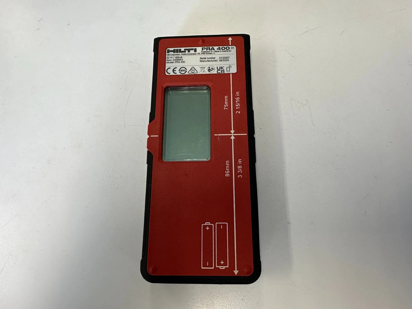 Hilti PRA 400 ontvanger voor rotatielaser