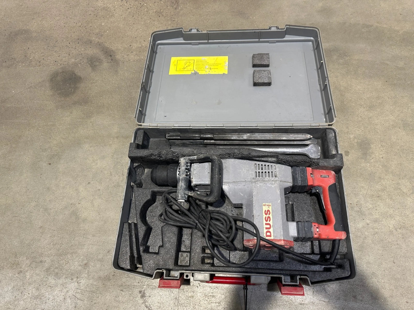 DUSS Abbruchhammer PK 160 A Set Meißelhammer 9,8kg - 6-Kant 1300 Watt