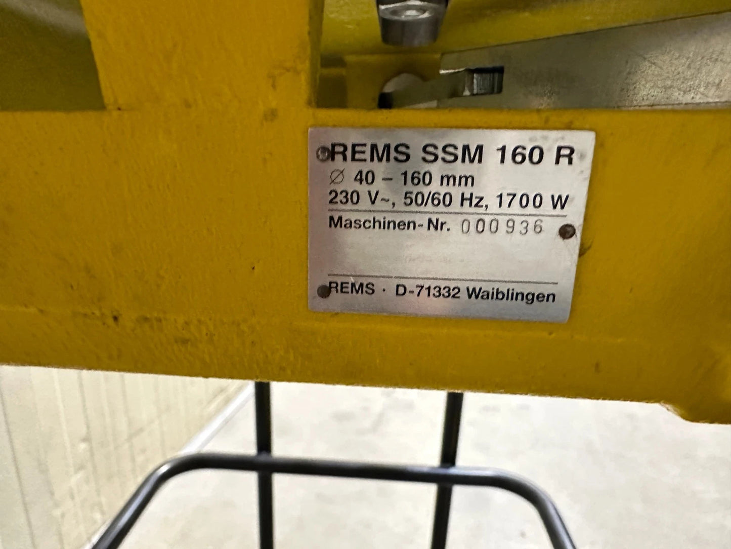 Rems Stumpfschweißgerät SSM 160 R