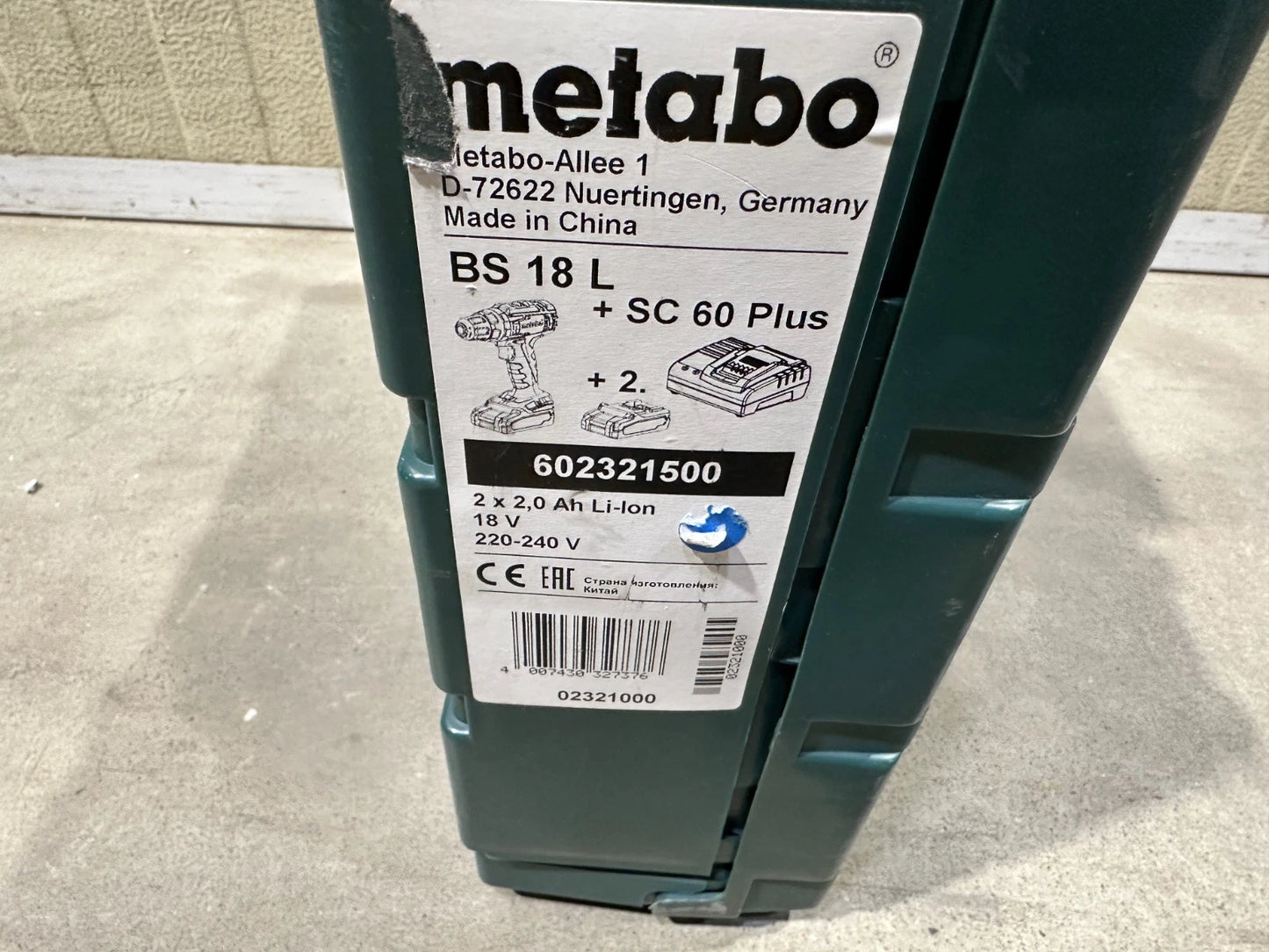Metabo BS 18 L Akku-Bohrschrauber  Nr.59