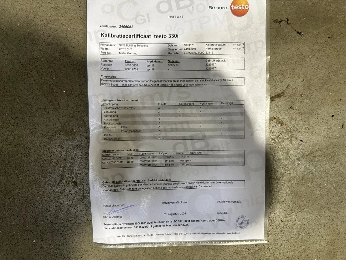 Testo 330i Rauchgasmessgerät