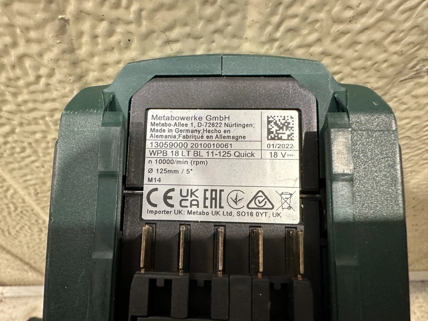 Metabo WPB 18 LT  BL 11-125 QUICK Vorführgerät Nr.46