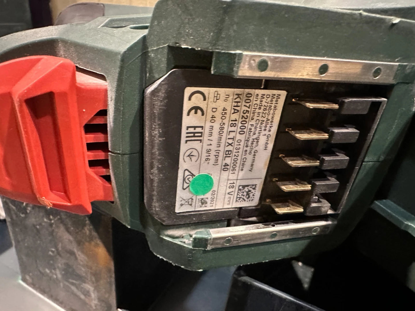 Metabo KHA 18 LTX BL 40 ohne Akku & Ladegerät (600752840) Vorführgerät Nr.65 4061792199934