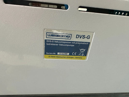 Wegoma dvs-g Druckluft Vacummspanner 400 mm x B 130 mm