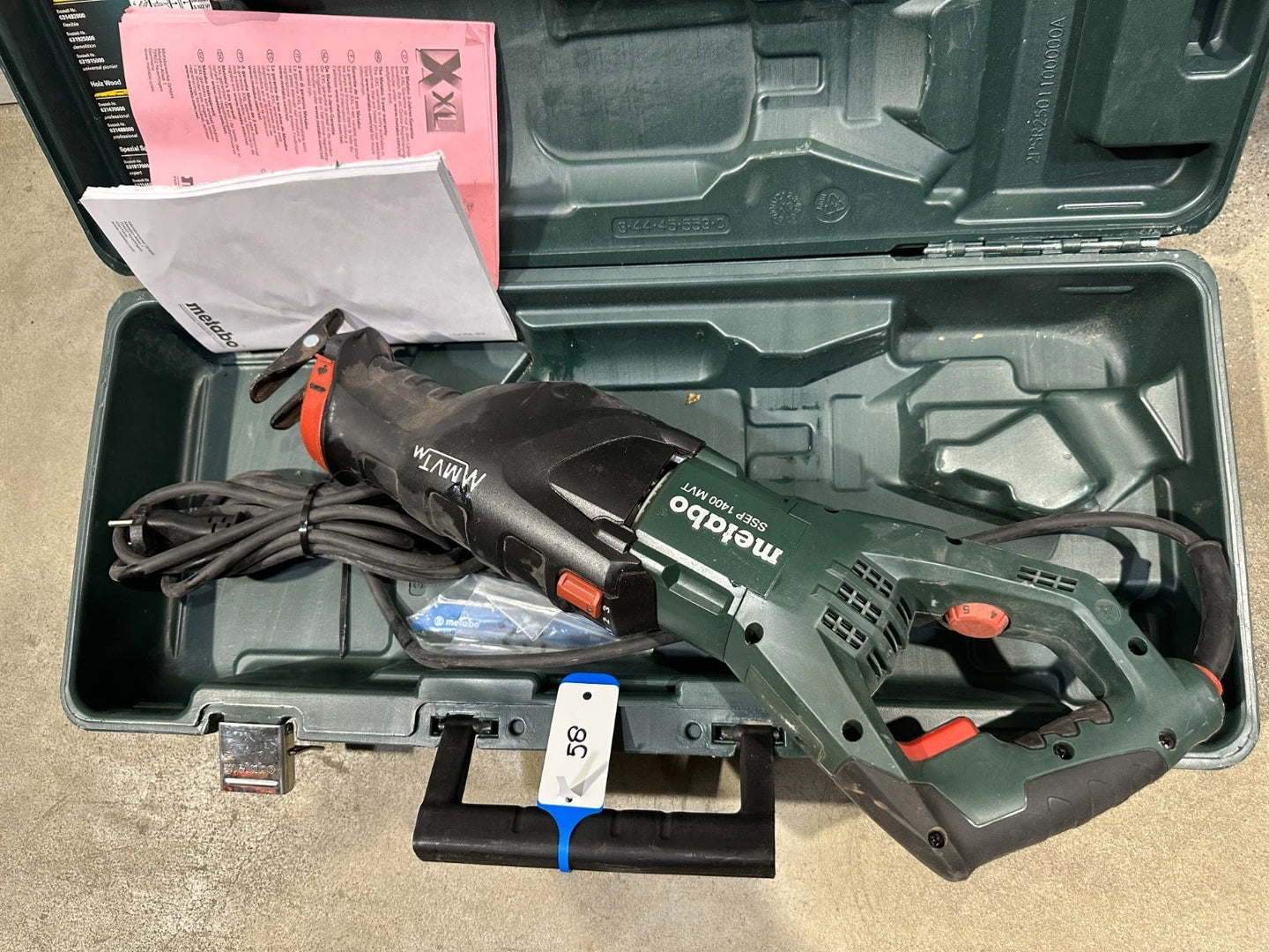 Metabo SSEP 1400 MVT  Säbelsäge - 606178500 Nr.58 4007430292995