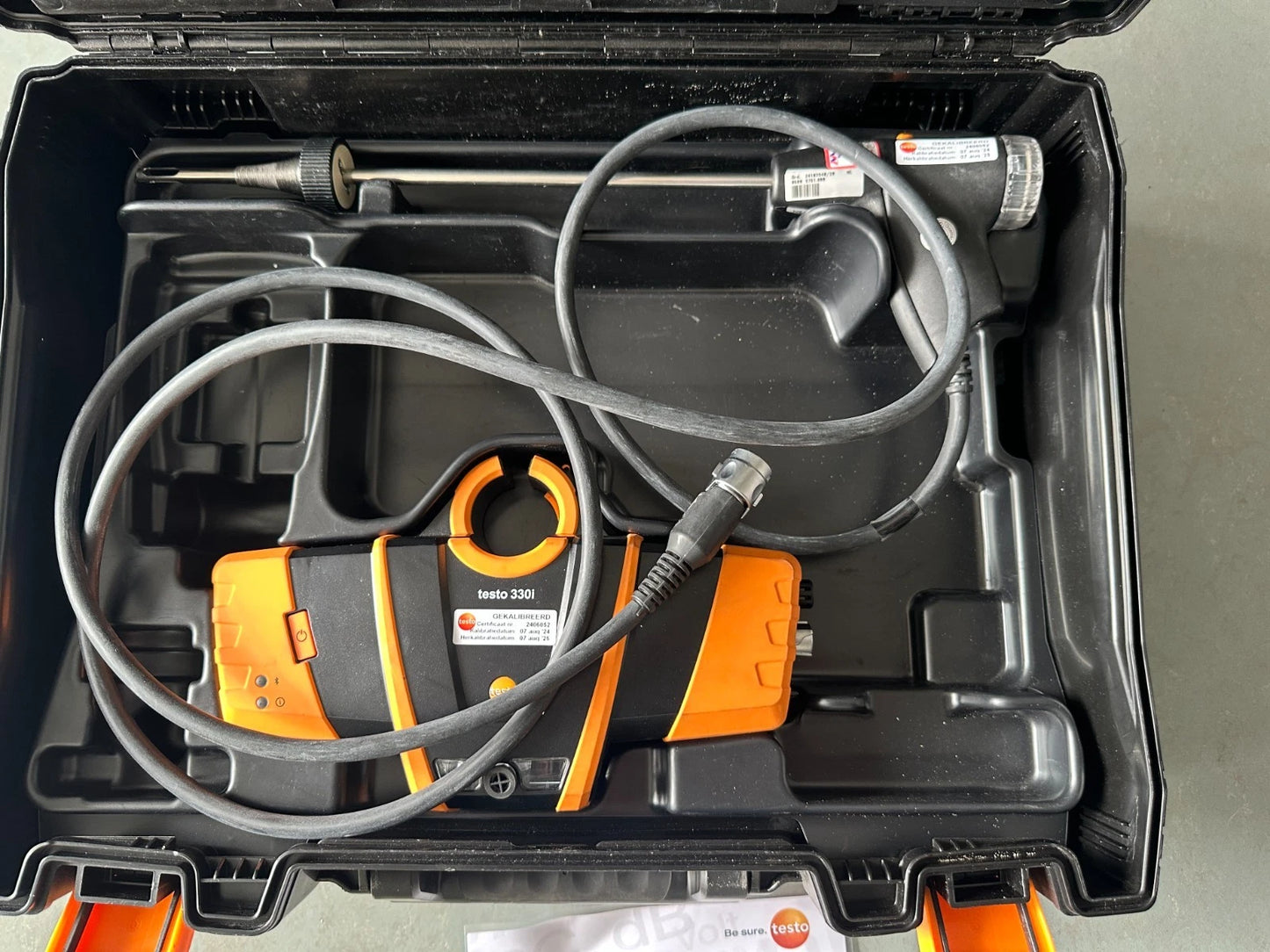 Abgasanalysegerät TESTO 330i modularer Sonde Testo 0600 9781 Wartung bis 08/25