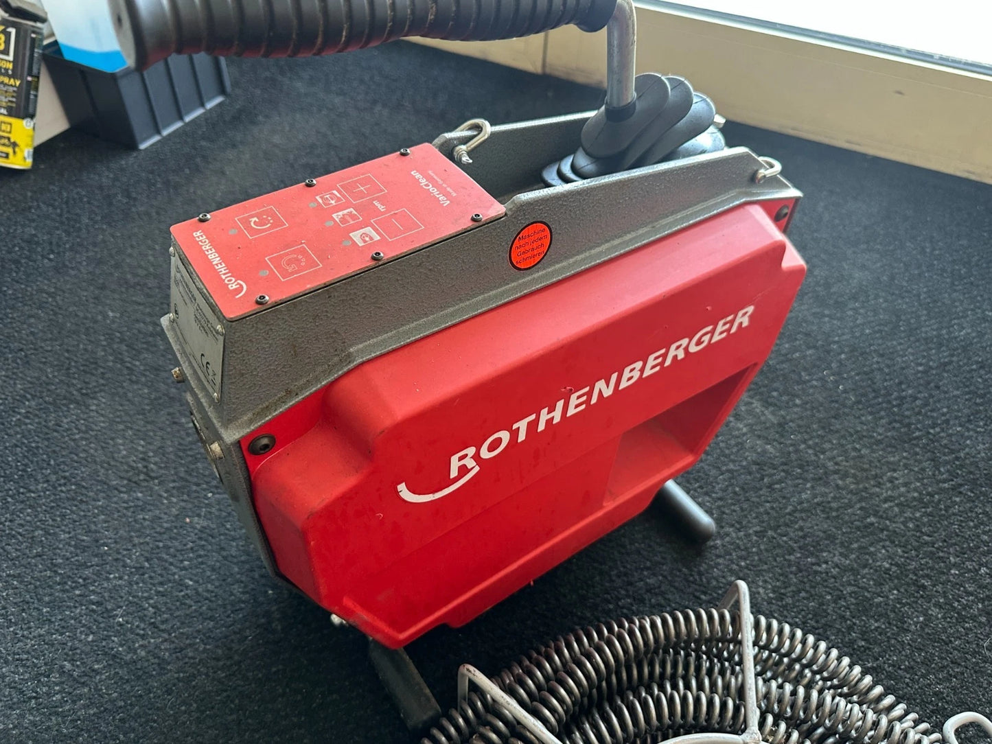 Rothenberger R600 Vario Clean  18V 8.0Ah Rohrreinigungsmaschine Komplett