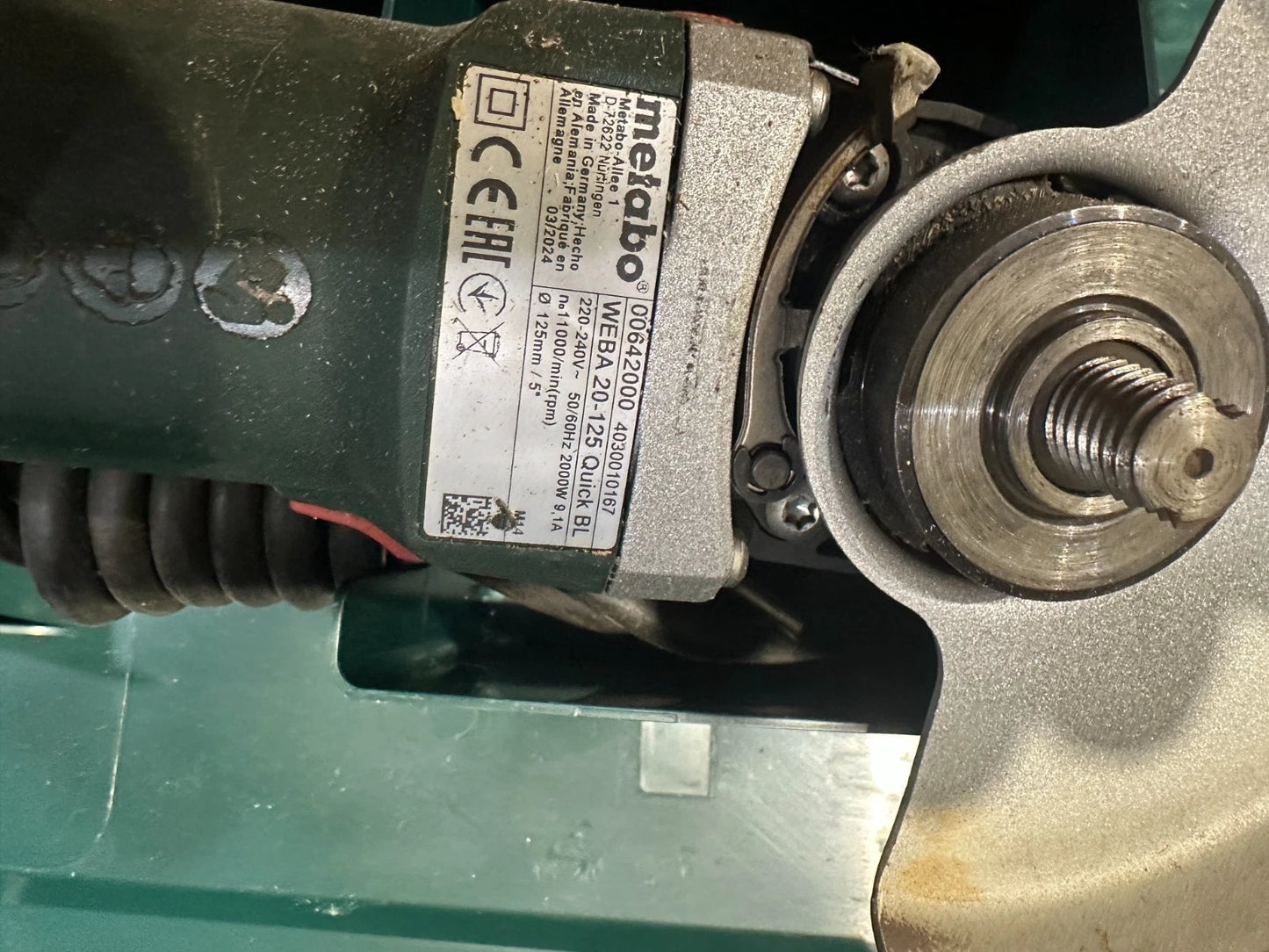 Metabo WEBA 20-125 Quick BL Winkelschleifer Nr.136