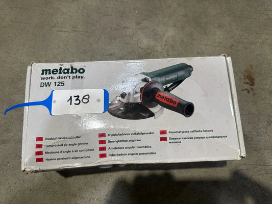 Metabo DW 125 Druckluft-Winkelschleifer Nr.138