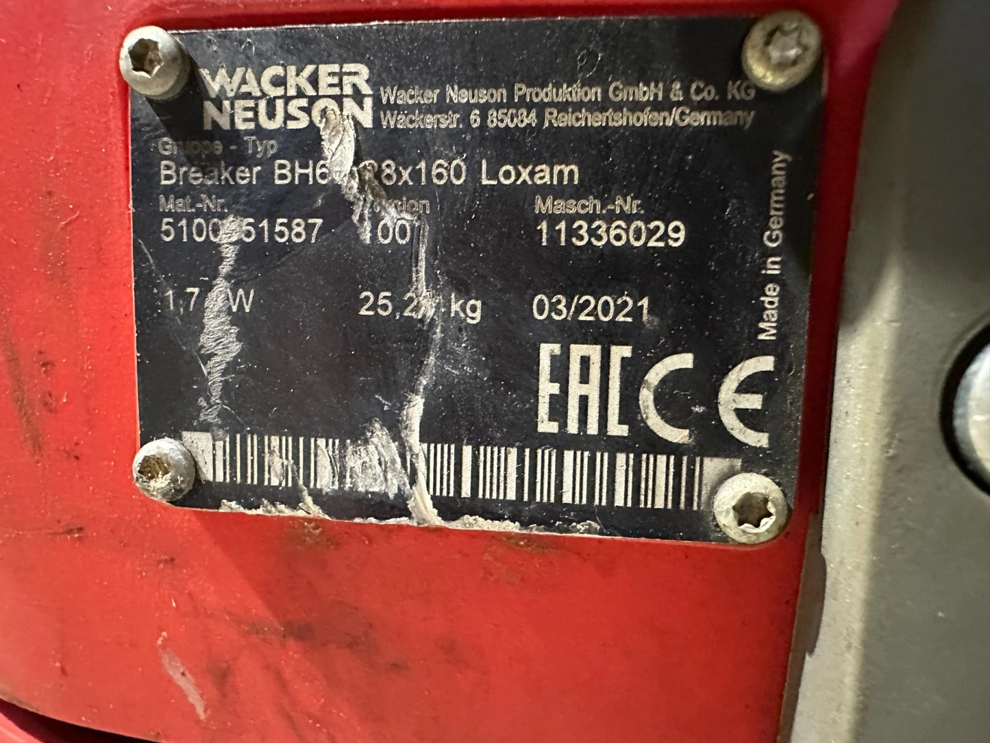 Wacker BH 65 Bjr. 2021