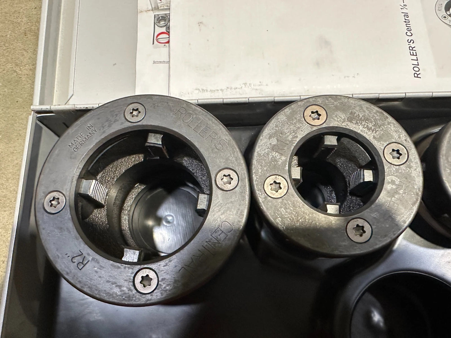 ROLLER'S Central SET  Gewindeschneidkluppe 3/8"-2" #471916