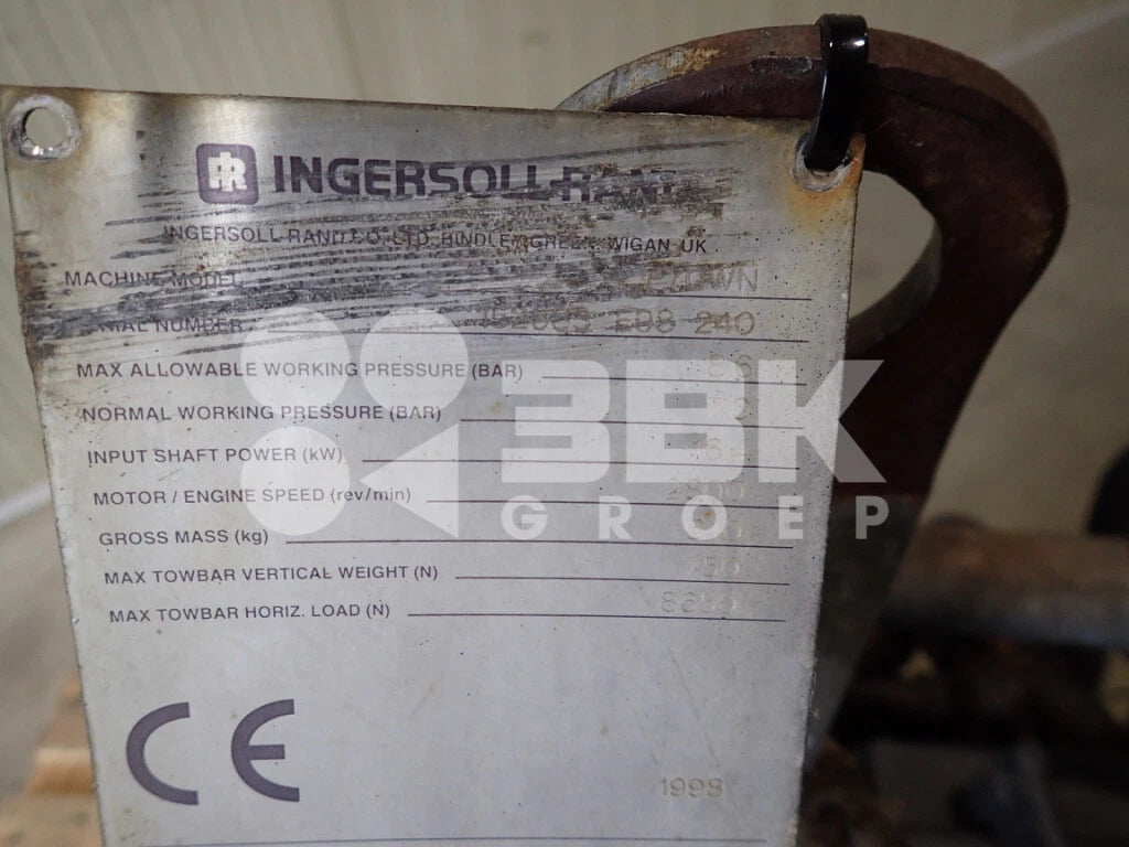 Kompressor  Ingersollrand 103-15 KD KE Zeppelin Case Weidemann