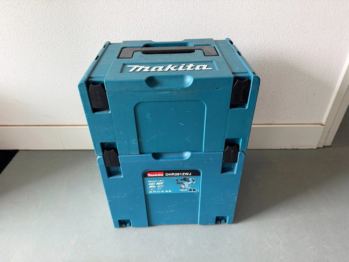 Makita DHR  281 + DX 09  mit Akku/Ladegerät 36V  mit 2x 18V 5.0Ah Akkus