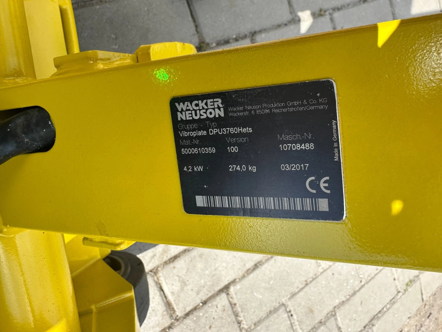Wacker  DPU 3760 mit E-Start