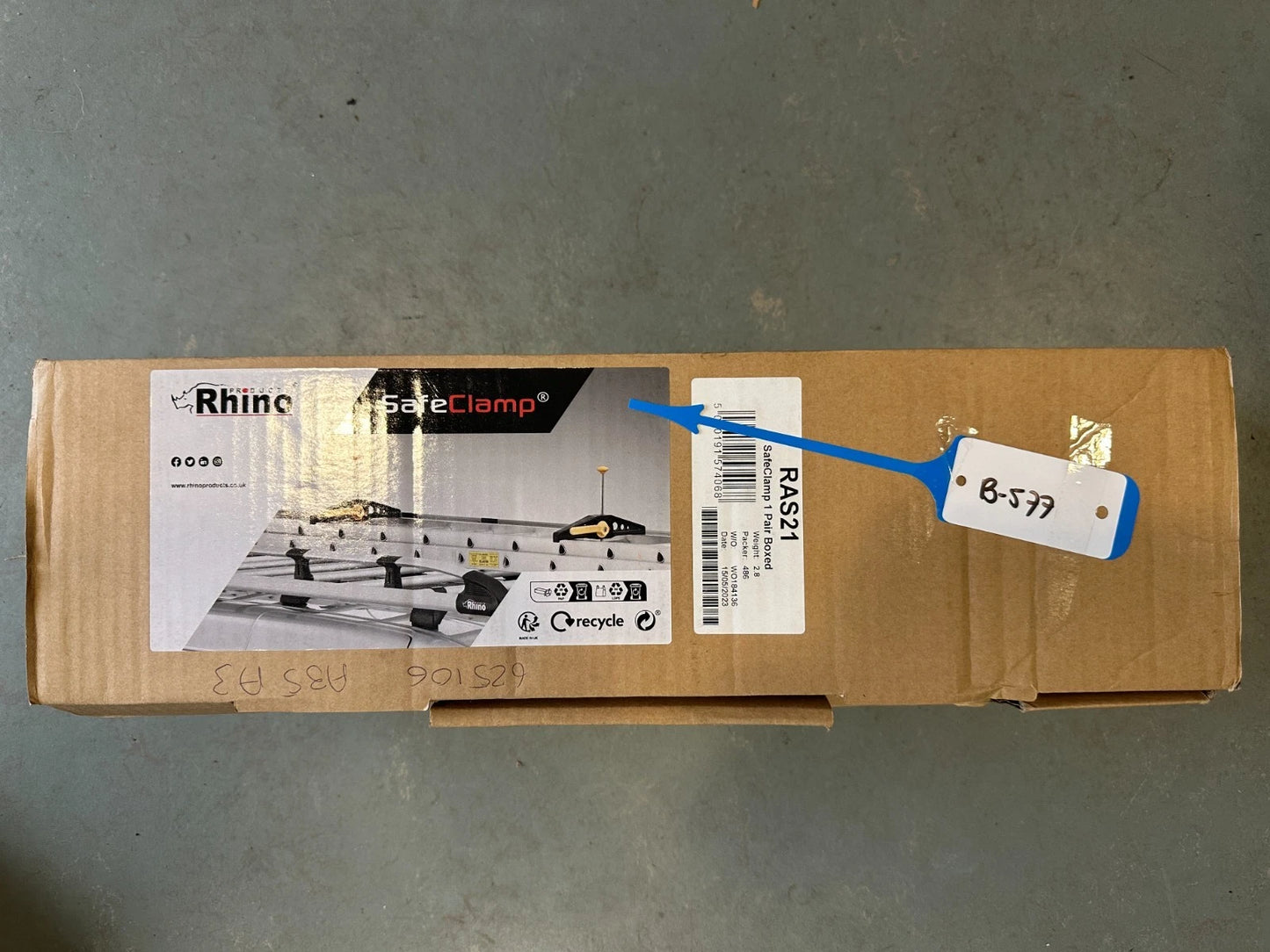 Rhino RAS21 SafeClamp Leitersicherung Leiterklemme 1 Paar/2 Stück Leiterhalter 5060191574068