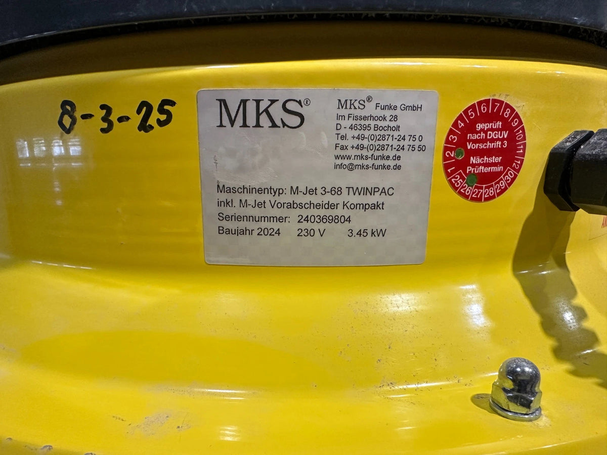 MKS M-Jet 3-68 TWINPAC inkl M-Jet Vorabscheider mobile Absauganlage