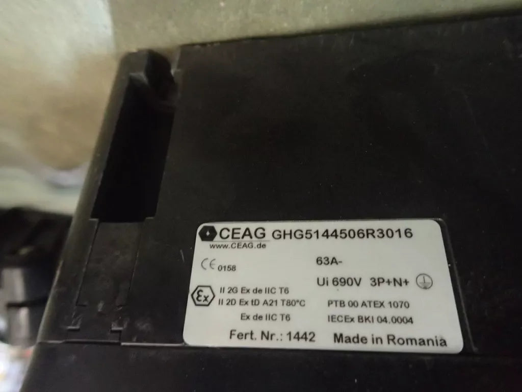 Sicherheitsschalter CEAG GHG5144506R3016  CEAG Ex-Safety Switch 63 A 2R..