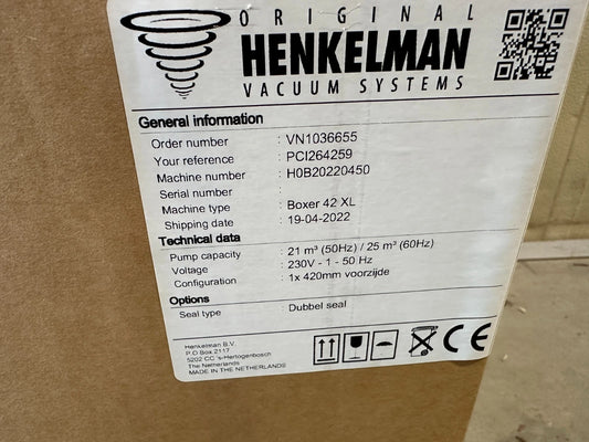 Henkelman Vakuumiergerät Vakuumierer Boxer 42 XL Kammervakuumierer Sous vide NEU