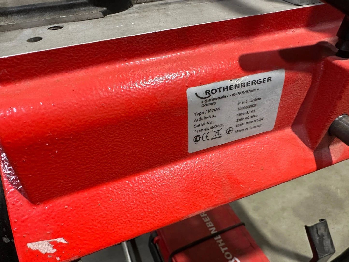 Rothenberger Stumpfschweißgerät  P 160 Saniline