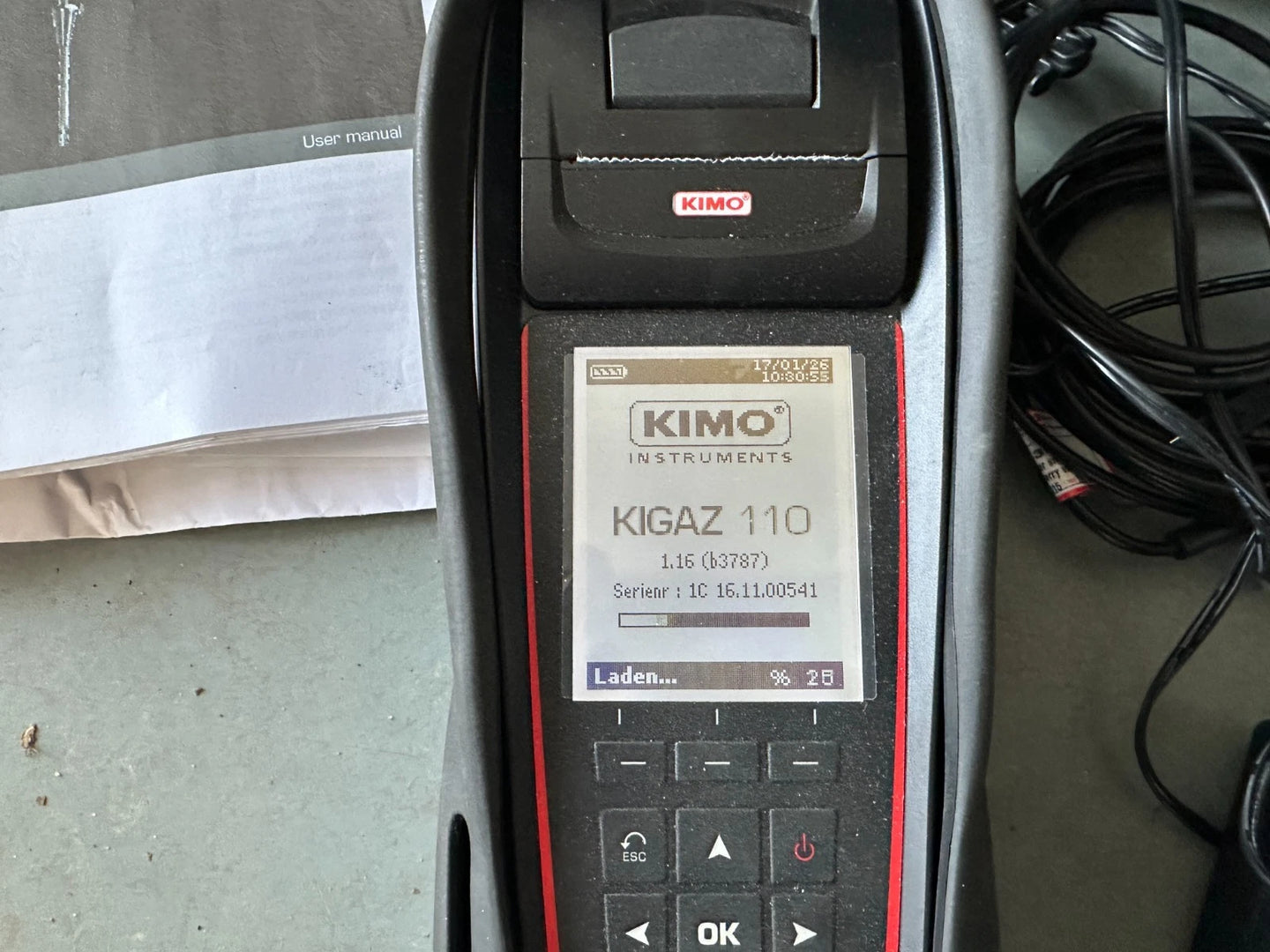 Exhaust gas analyzer KIMO KIGAZ 110 nr100