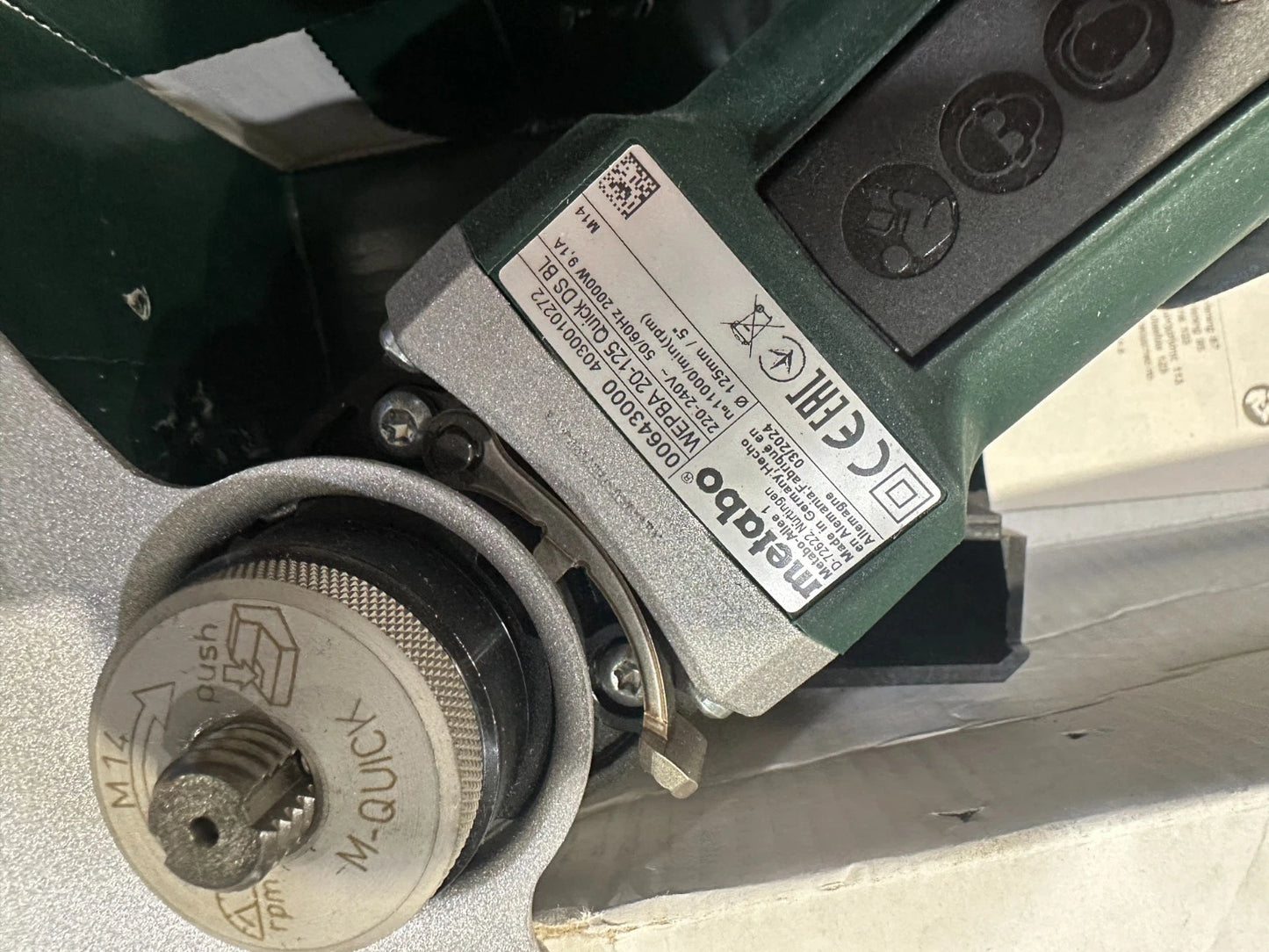 Metabo WEPBA 20-125 QUICK DS BL Winkelschleifer Nr.146
