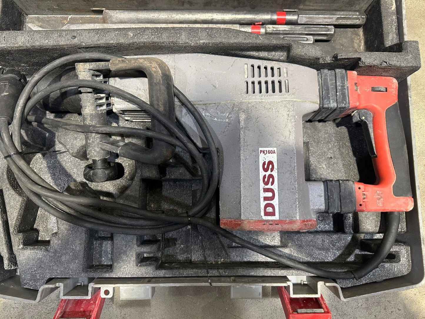 DUSS Abbruchhammer PK 160 A Set Meißelhammer 9,8kg - 6-Kant 1300 Watt