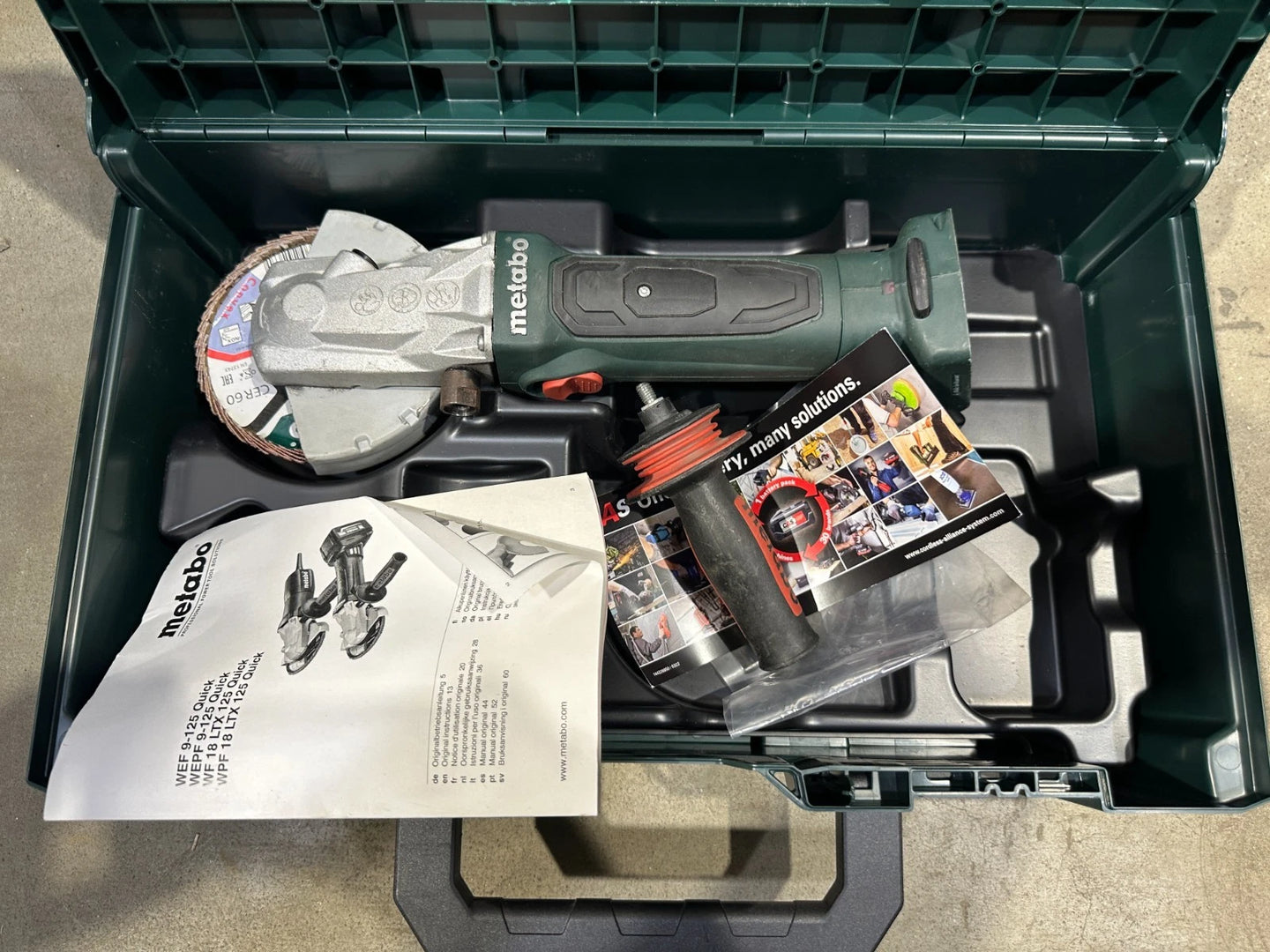 Metabo Akku-Flachkopf-Winkelschleifer WF 18 LTX 125 Quick Nr.16 4007430287182