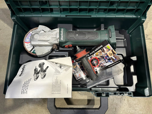Metabo Akku-Flachkopf-Winkelschleifer WF 18 LTX 125 Quick Nr.16 4007430287182
