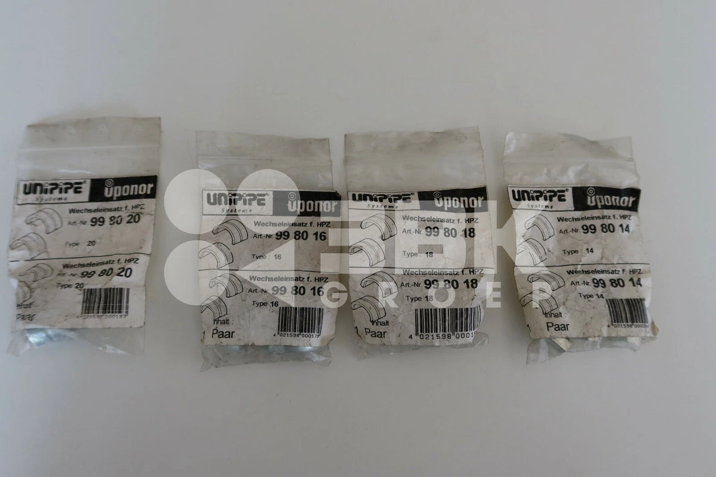 Uponor Wechseleinsätze UP14 16 18 und 20  NEU