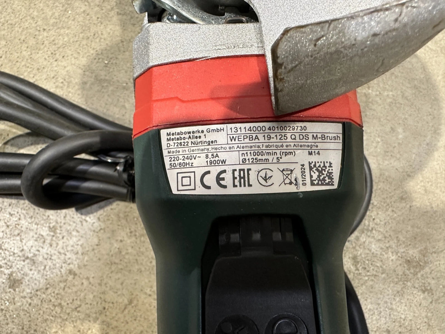Metabo WEPBA 19-125 Q DS M-Brush Winkelschleifer Nr.98 4061792224803