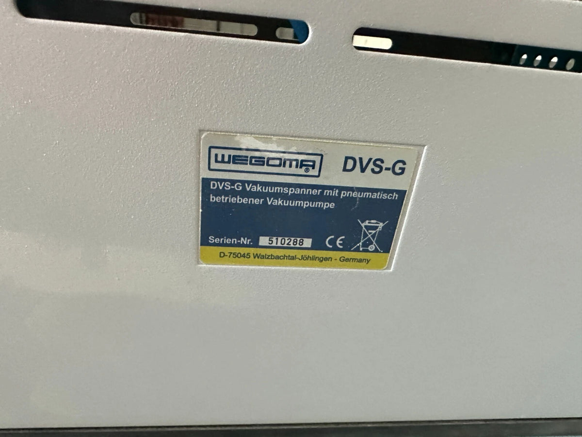 Wegoma dvs-g Druckluft Vacummspanner 400 mm x B 130 mm