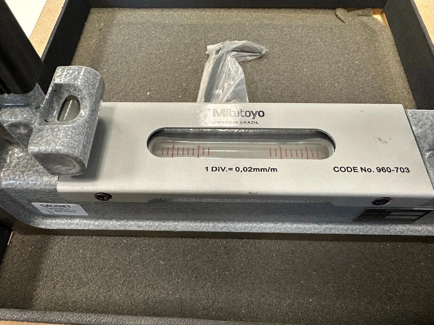 Mitutoyo 960-703 Frame Leveling Spirit Level