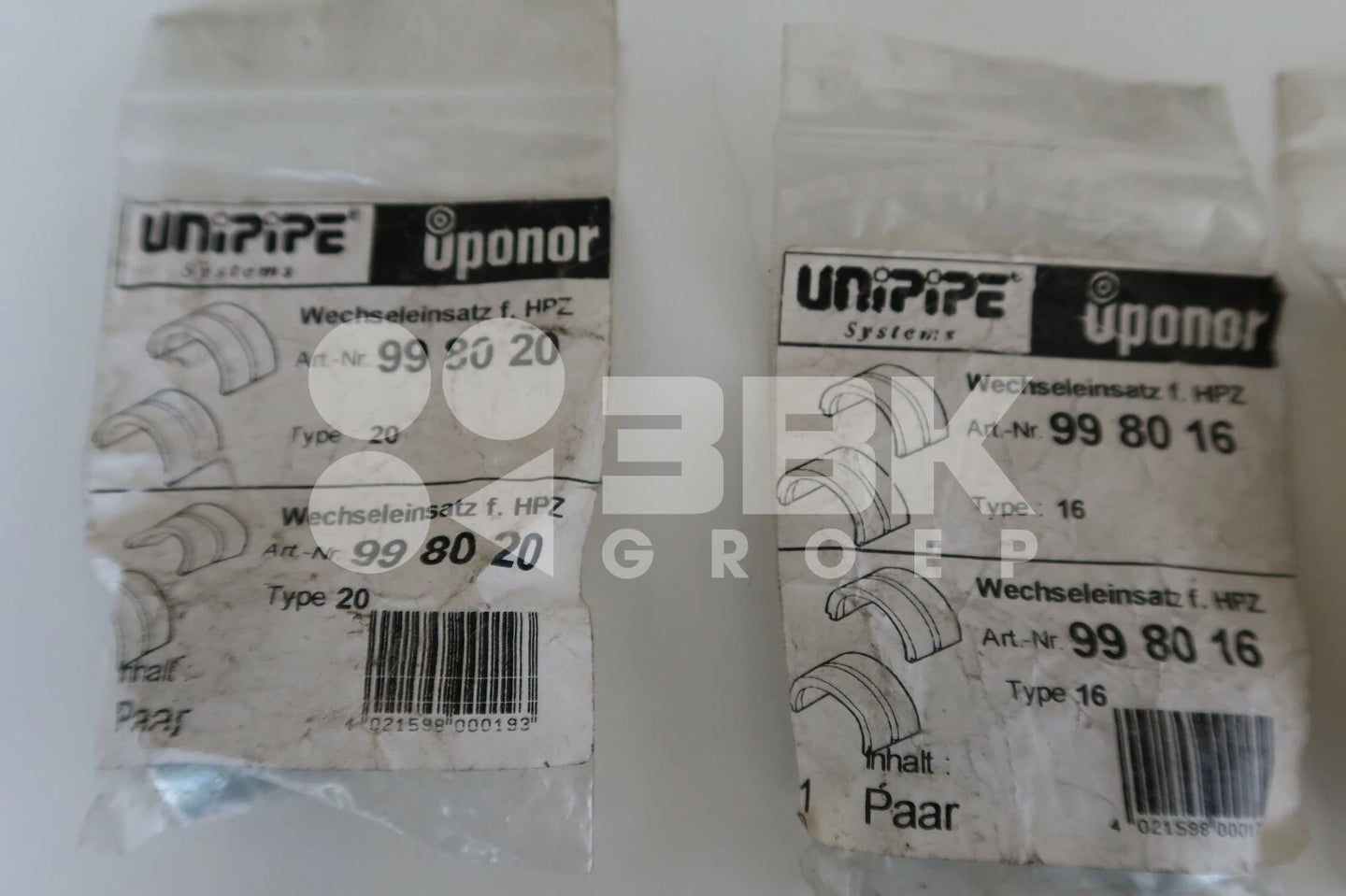 Uponor Wechseleinsätze UP14 16 18 und 20  NEU