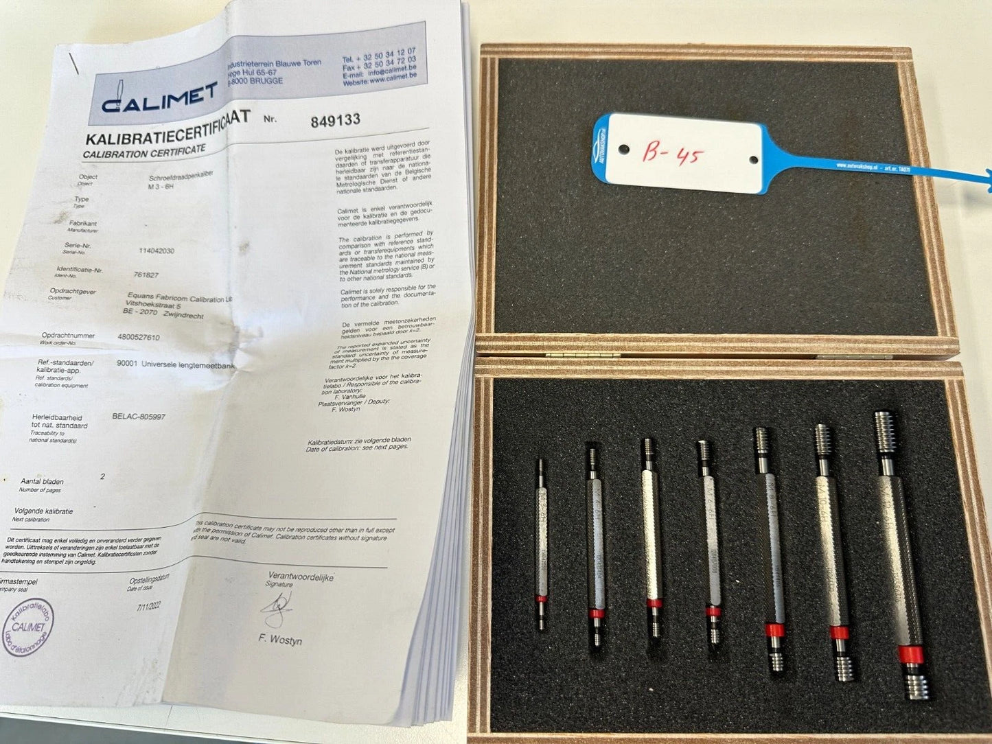 Hoffmann Group Gewinde-Grenz-Lehrdorn-Satz M3-M12