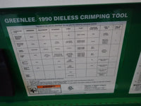 GREENLEE Presszange Pressmaschine Presse Hydraulische Dieless Crimpwerkzeug