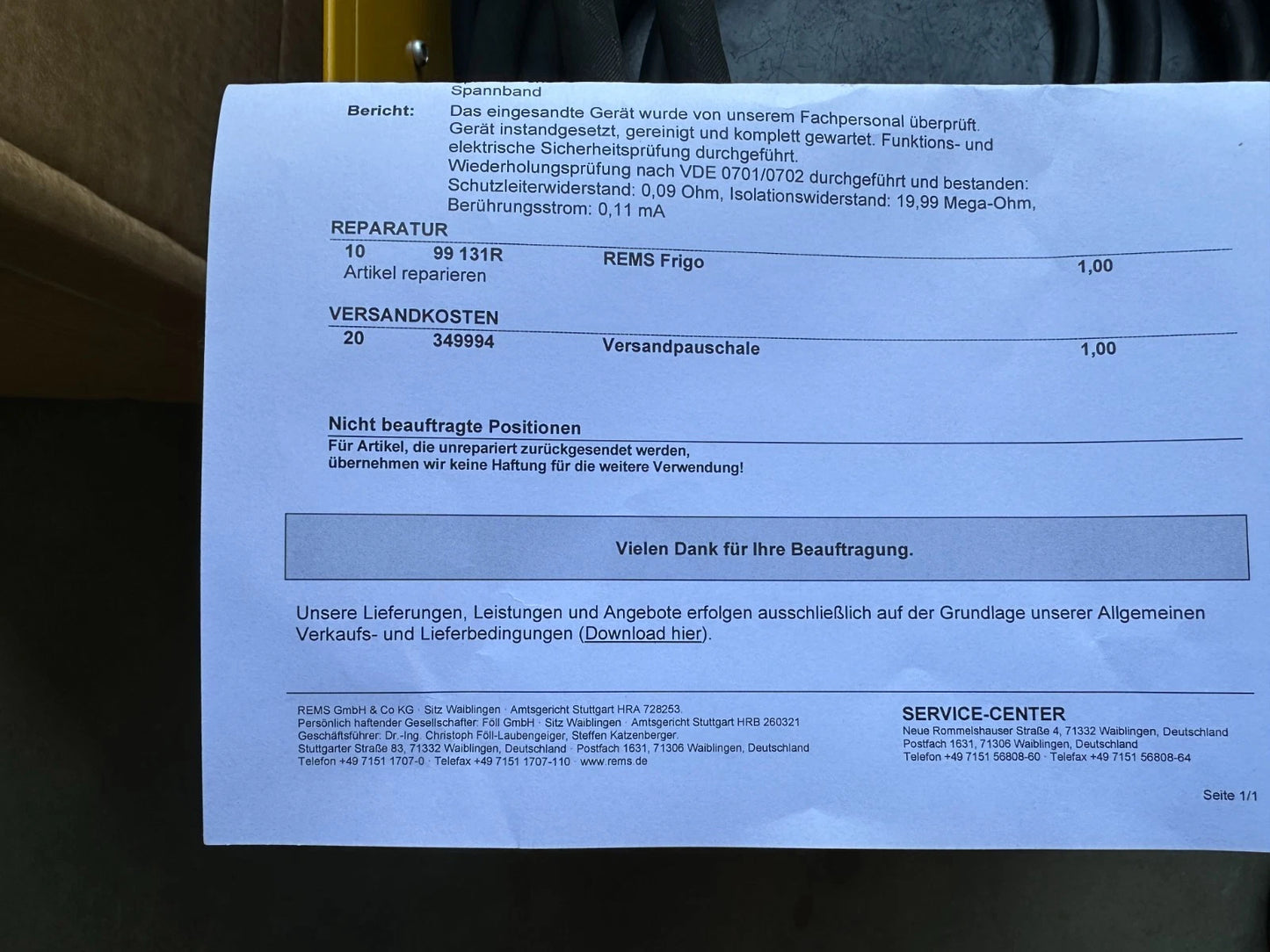 Rems Frigo 2 elektrisches Einfriergerät  mit neue Wartung