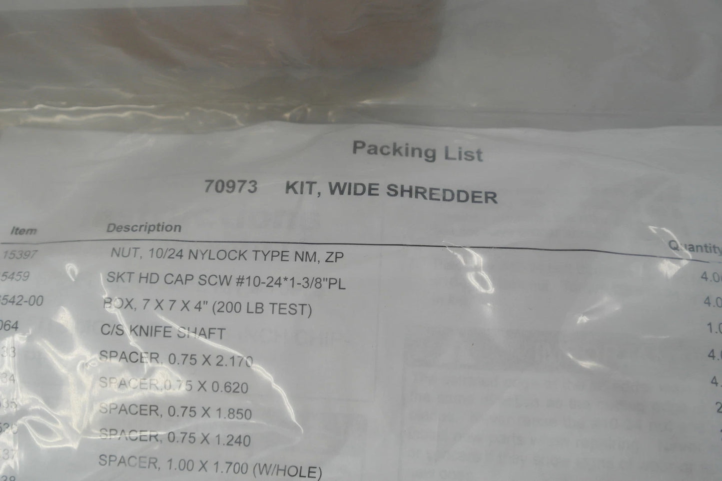 Bear Cat Schneidermesser Ersatzmesser #70973 /SC3265, SC3342, SC3305 SHREDDER