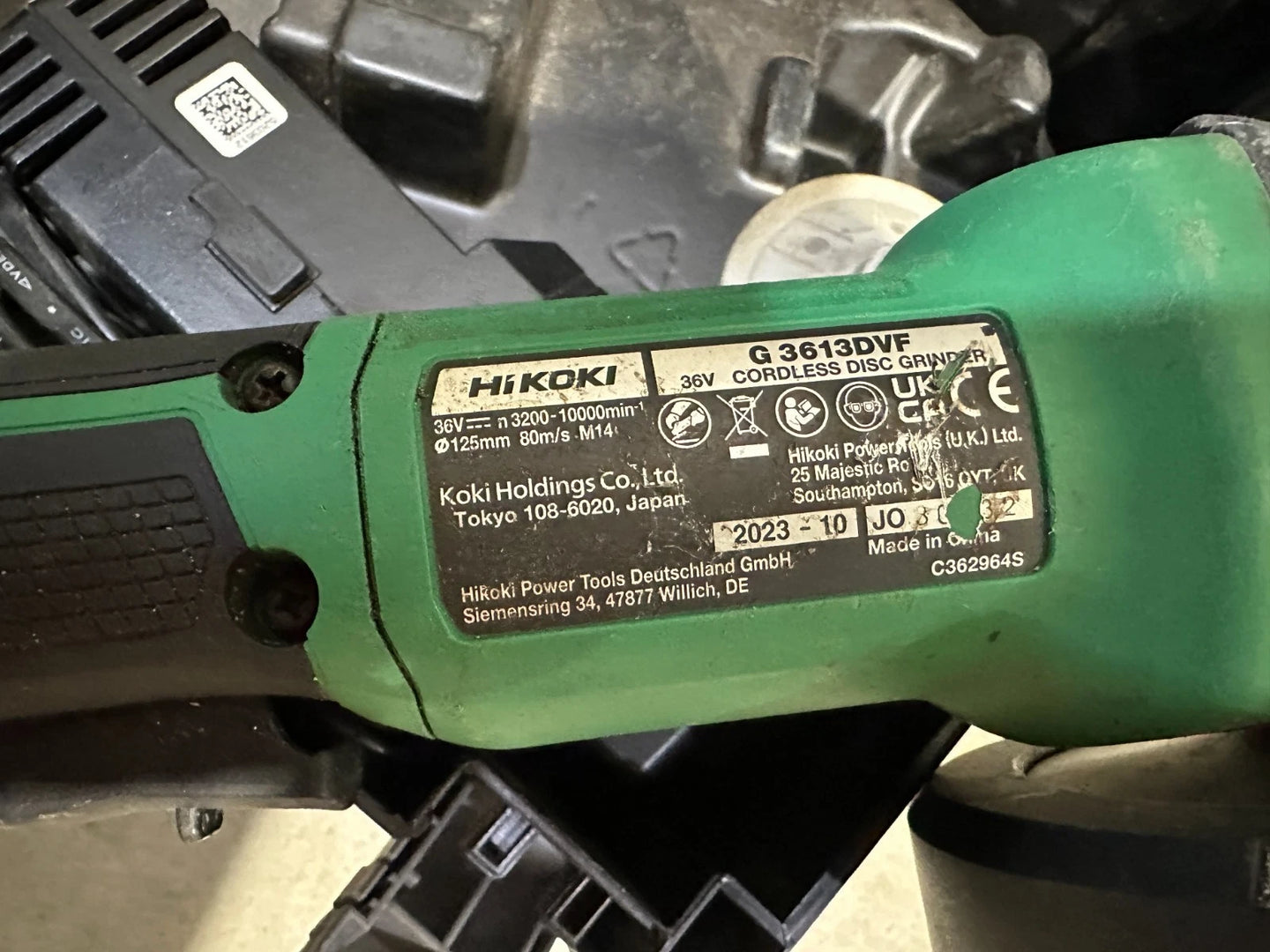 Hikoki G3613 DVF Akku Winkelschleifer.790