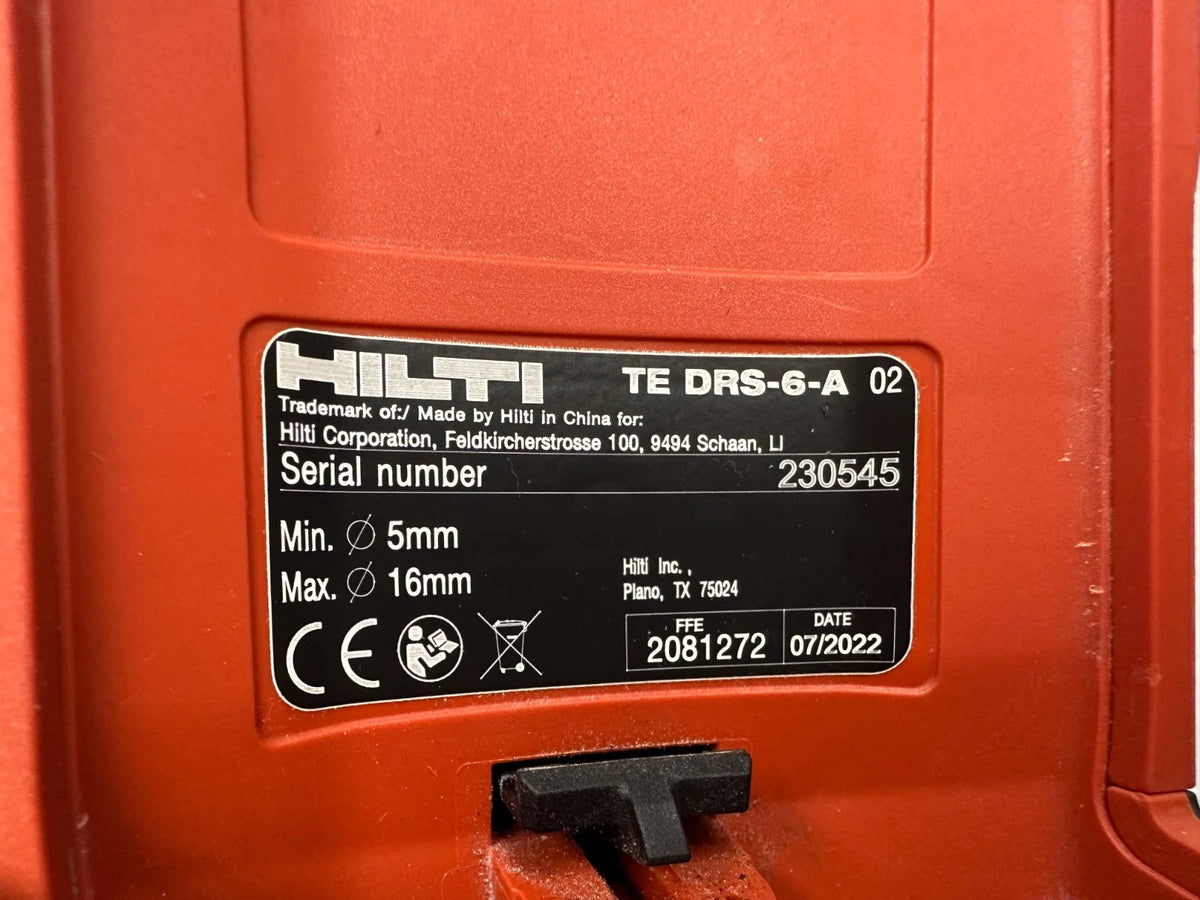 Hilti TE 6-A22 mit Hilti TE DRS-6-A  Ohne Akku und Ladegerät